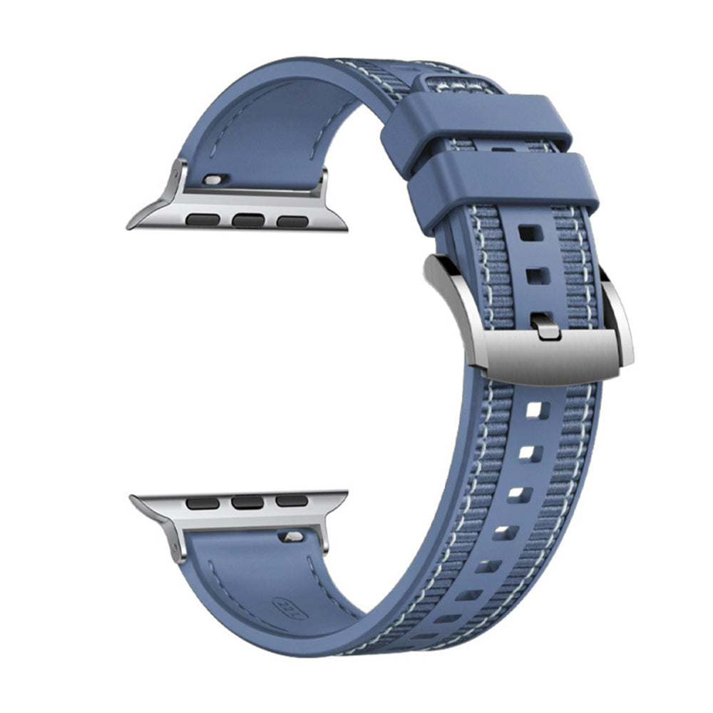 Каишка Techsuit W051 за Apple Watch 49mm / 46mm / 45mm / 44mm / 42mm Series, Тъмносиня