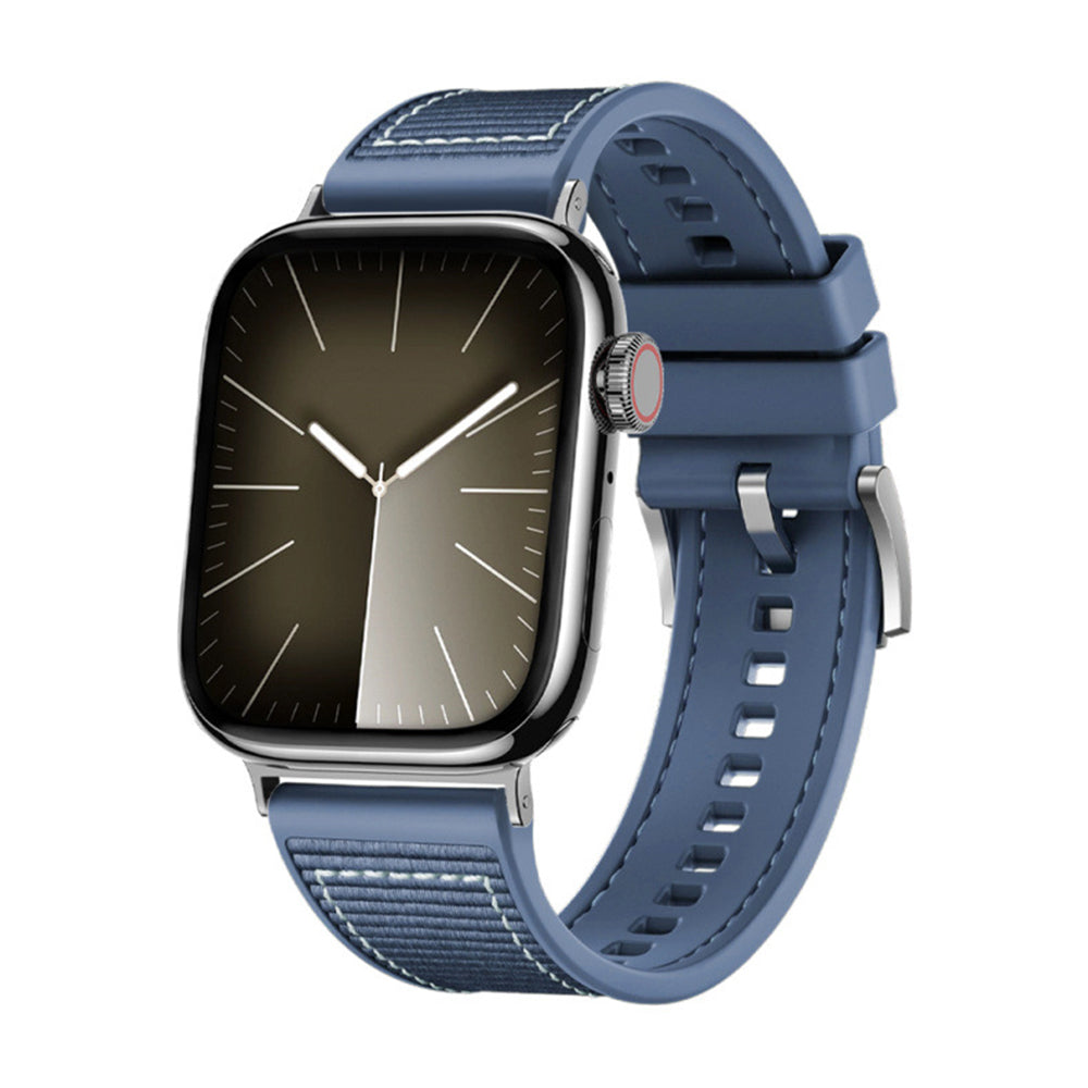 Каишка Techsuit W051 за Apple Watch 49mm / 46mm / 45mm / 44mm / 42mm Series, Тъмносиня