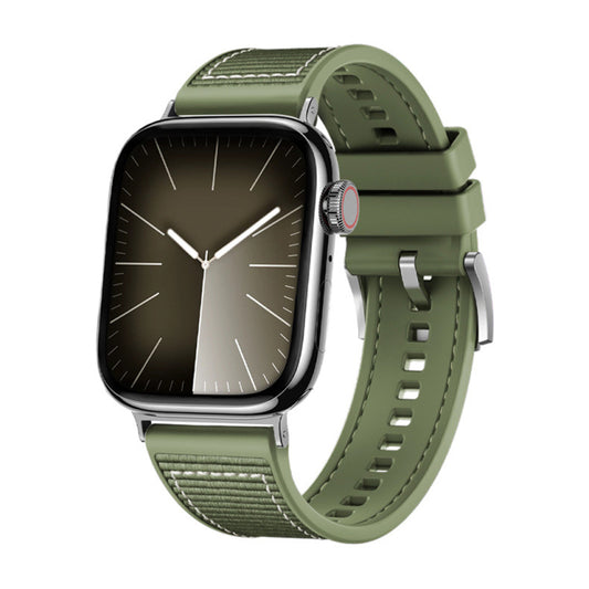 Каишка Techsuit W051 за Apple Watch 49mm / 46mm / 45mm / 44mm / 42mm Series, Зелена