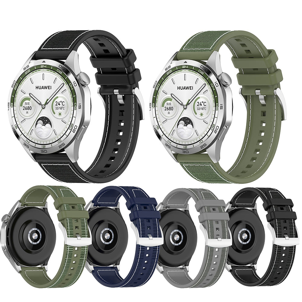 Каишка Techsuit W051 за Huawei Watch / Xiaomi Watch Series, 22mm, Зелена