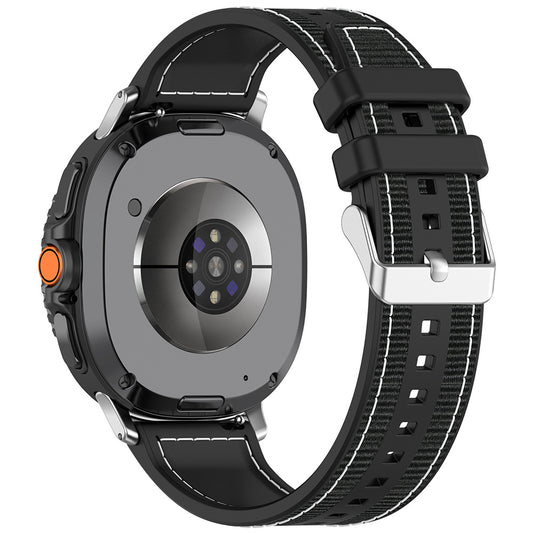 Каишка Techsuit W051 за Samsung Galaxy Watch 8 Classic / Watch8 44mm / Watch 8 40mm, Черна