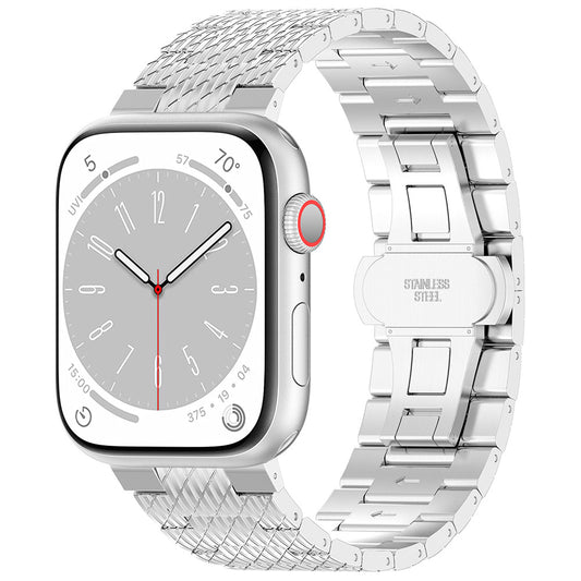 Каишка Techsuit W052 за Apple Watch 42mm / 41mm / 40mm / 38mm Series, Сребриста
