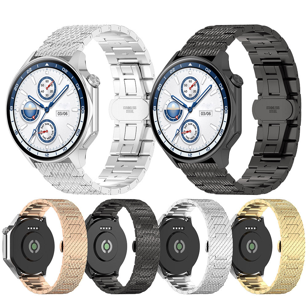 Каишка Techsuit W052 за Huawei Watch / Xiaomi Watch Series, 22mm, Сребриста