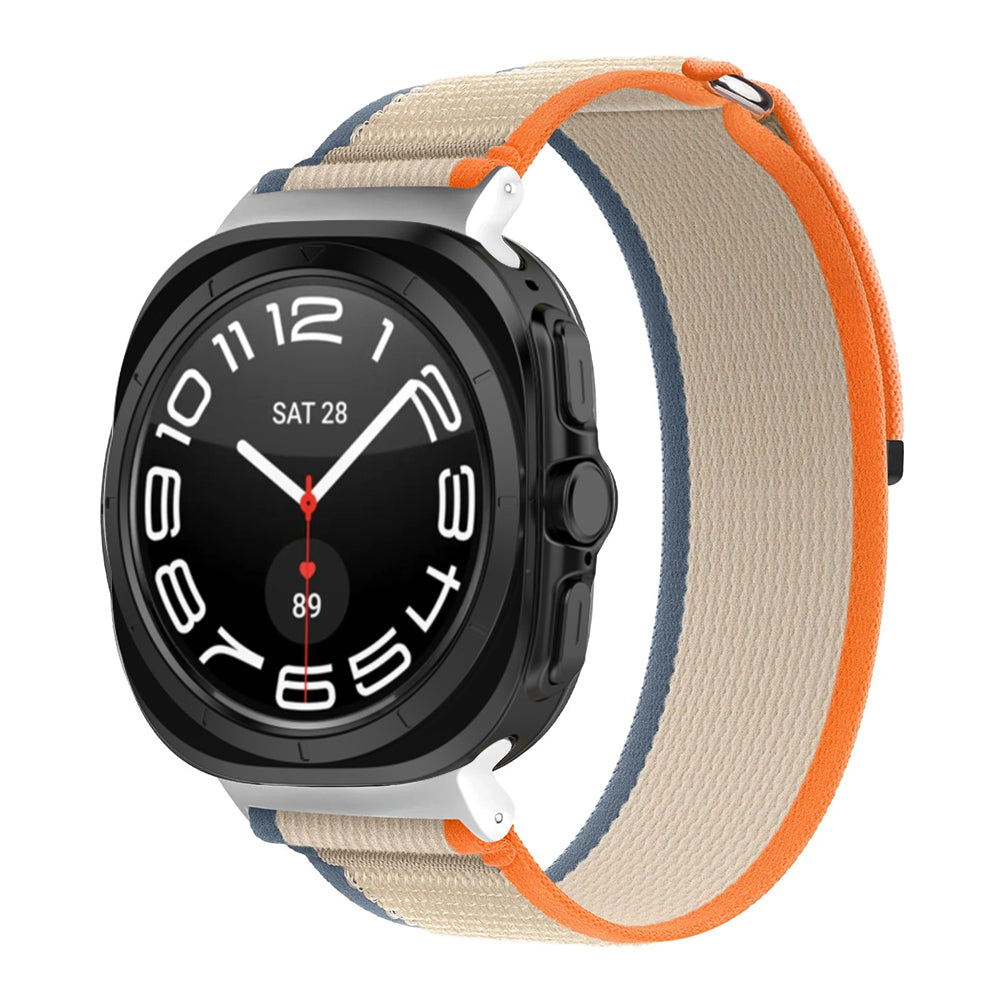Каишка Techsuit W054 за Samsung Galaxy Watch Ultra, Бежово Оранжевa