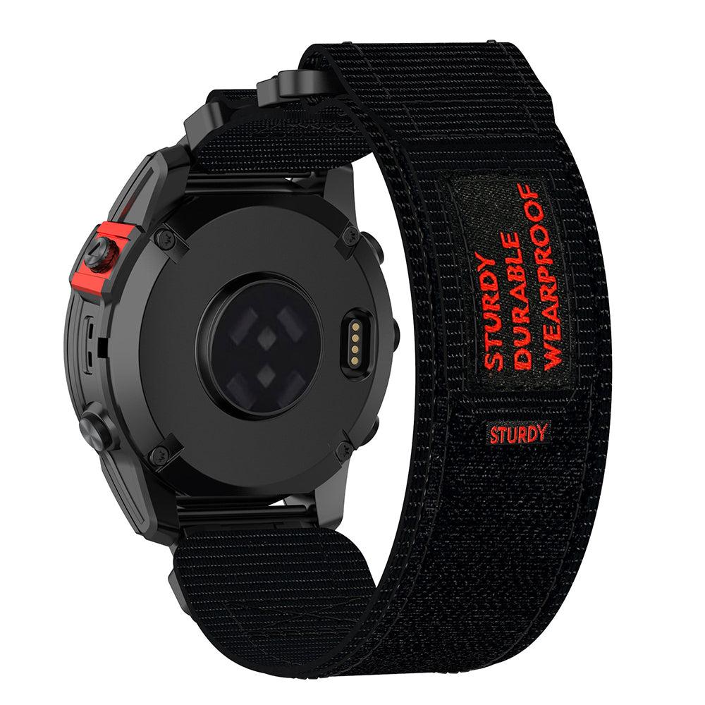 Каишка Techsuit W057 за Garmin Instinct / Approach / Fenix Watch Series, 20mm, Черна