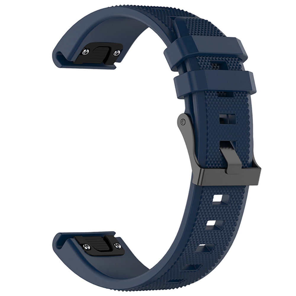 Каишка Techsuit W058 за Garmin Watch Fenix / Forerunner Series, 22mm, Тъмносиня
