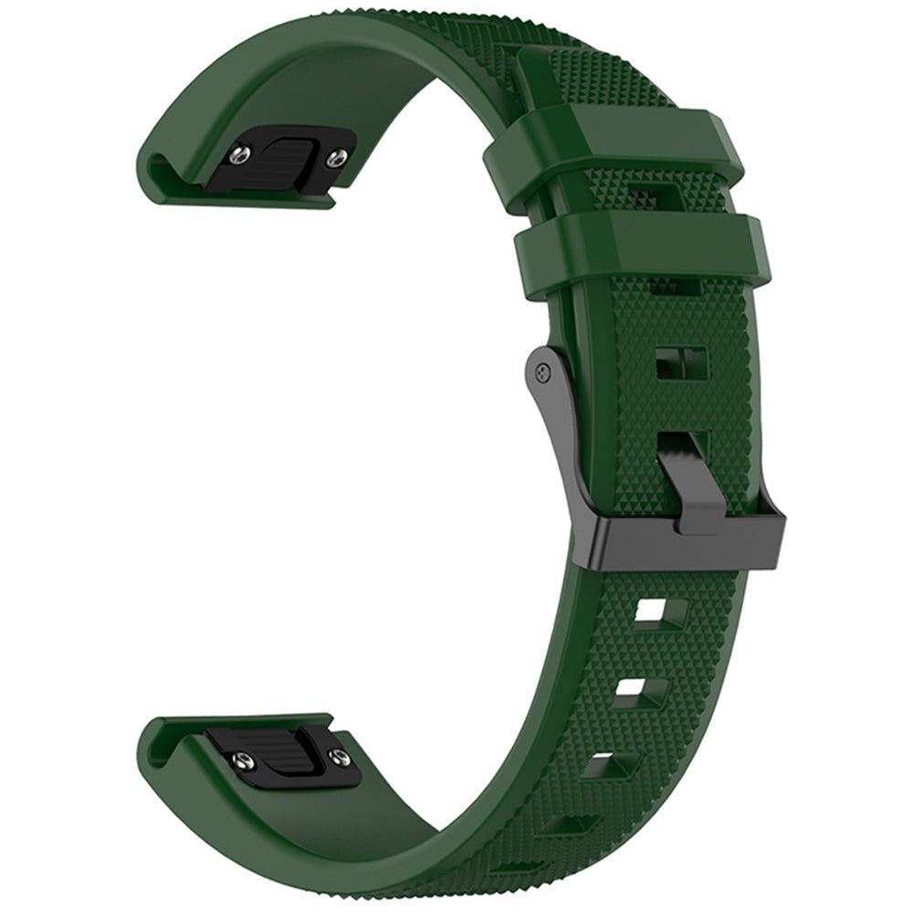 Каишка Techsuit W058 за Garmin Watch Fenix Series, 26mm, Тъмнозелен