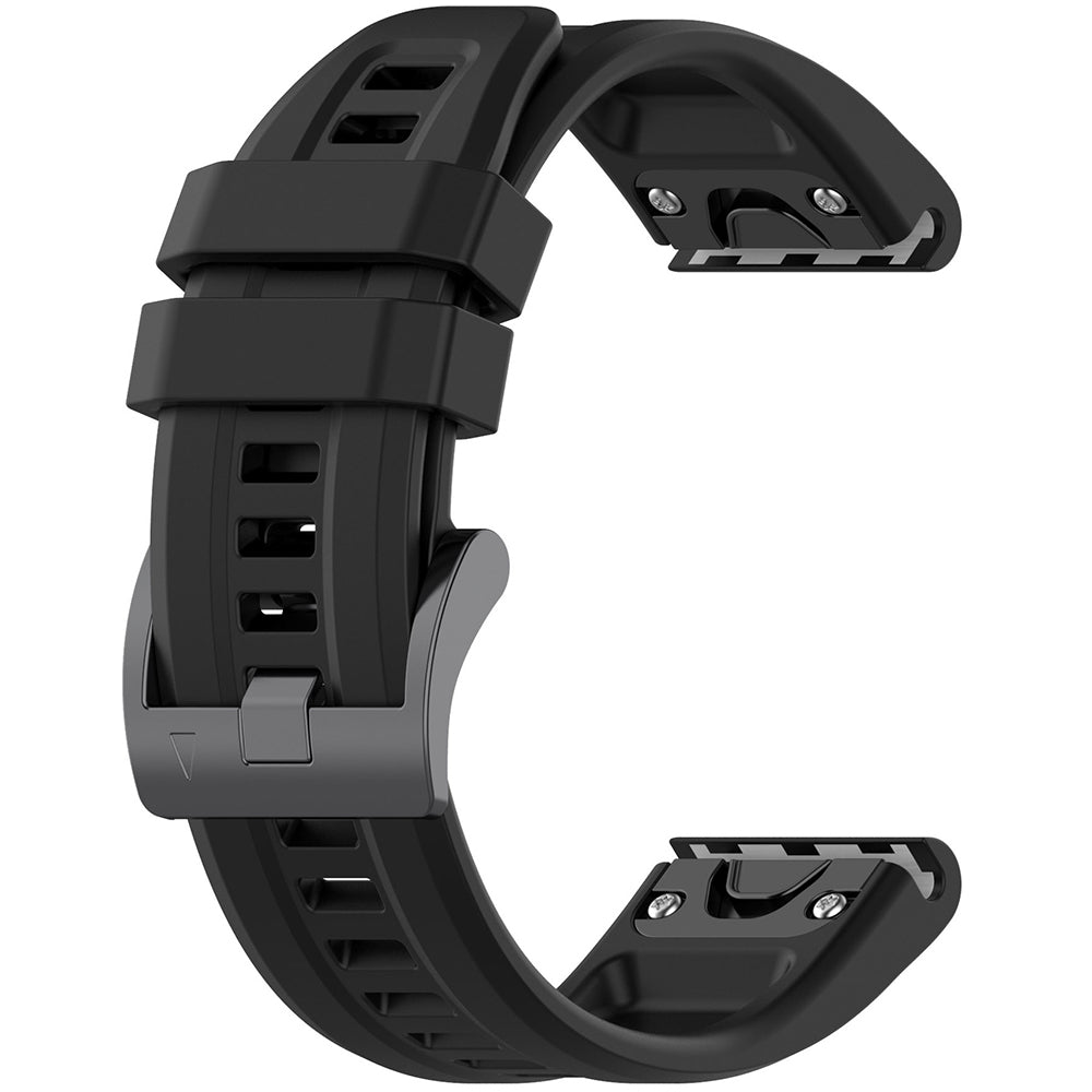 Каишка Techsuit W060 за Garmin Watch Fenix / Forerunner Series, 22mm, Черна