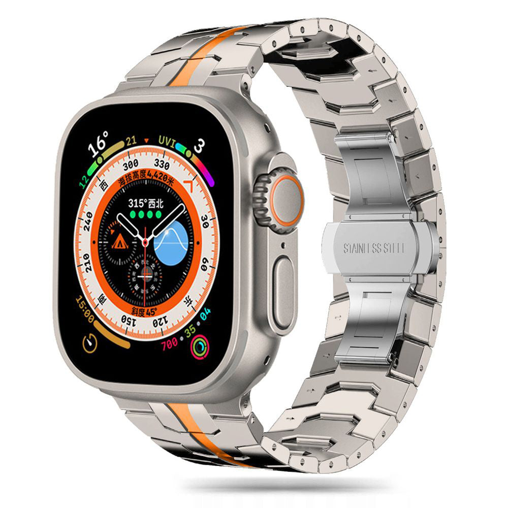 Каишка Techsuit W063 за Apple Watch 49mm / 46mm / 45mm / 44mm / 42mm Series, Оранжева