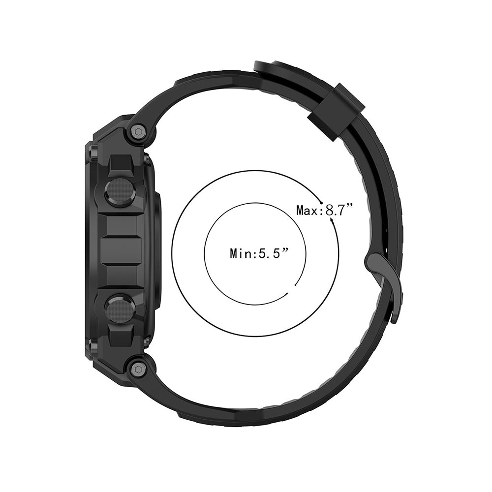 Колан Techsuit W067 за Amazfit T-Rex Pro / T-Rex, Черен