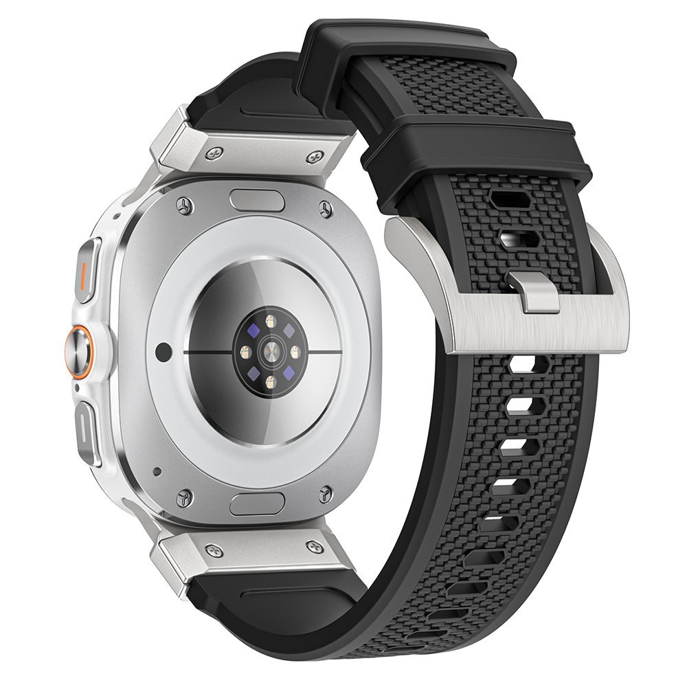 Каишка Techsuit W068 за Samsung Galaxy Watch Ultra, Черно-Сребриста
