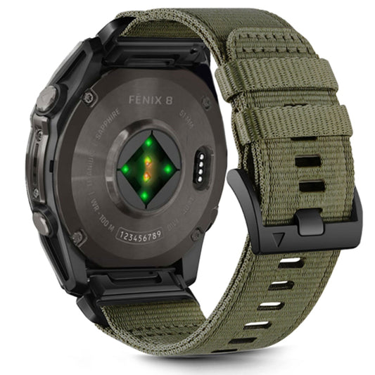 Каишка Techsuit W070 за Garmin Watch Fenix / Forerunner Series, 22mm, Тъмнозелена