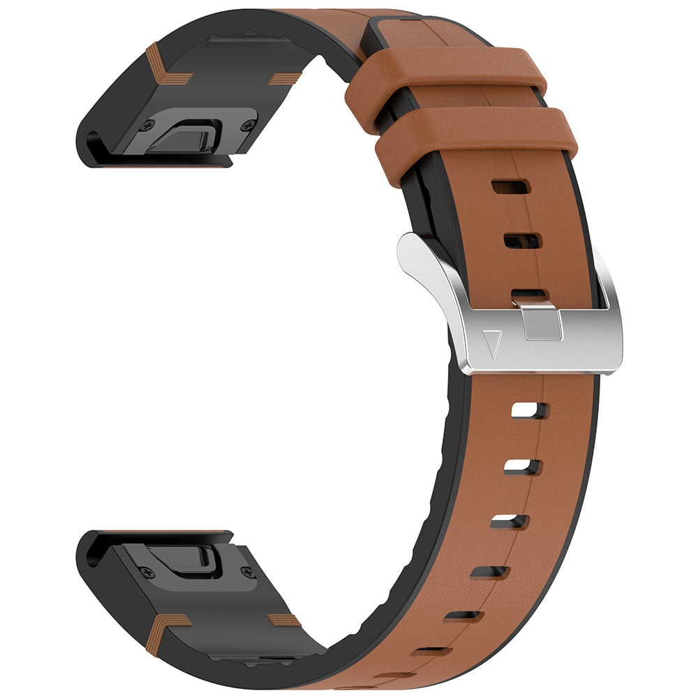 Каишка Techsuit W071 за Garmin Instinct / Approach / Fenix Watch Series, 20mm, Кафява