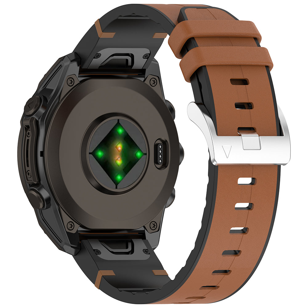 Каишка Techsuit W071 за Garmin Instinct / Approach / Fenix Watch Series, 20mm, Кафява