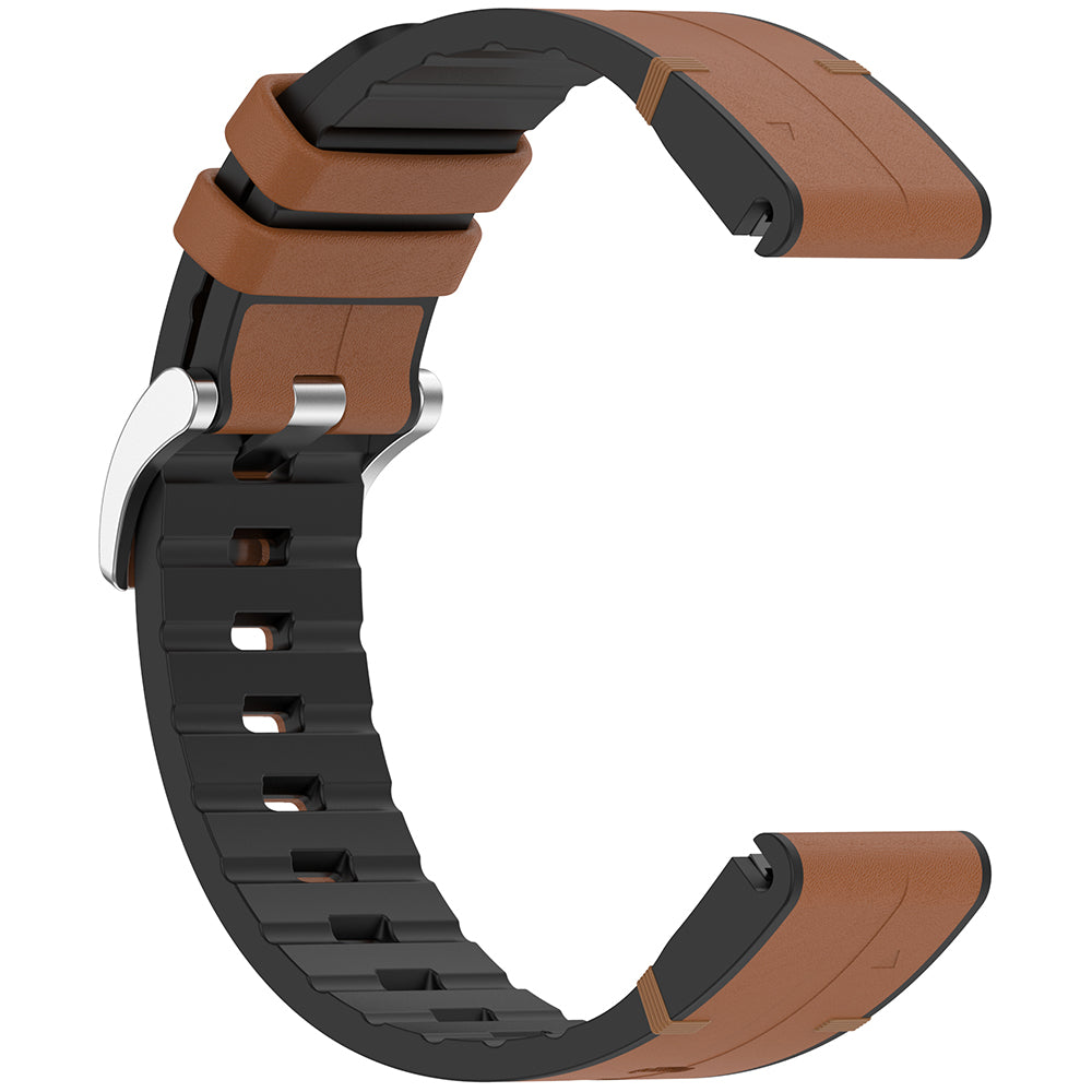 Каишка Techsuit W071 за Garmin Instinct / Approach / Fenix Watch Series, 20mm, Кафява