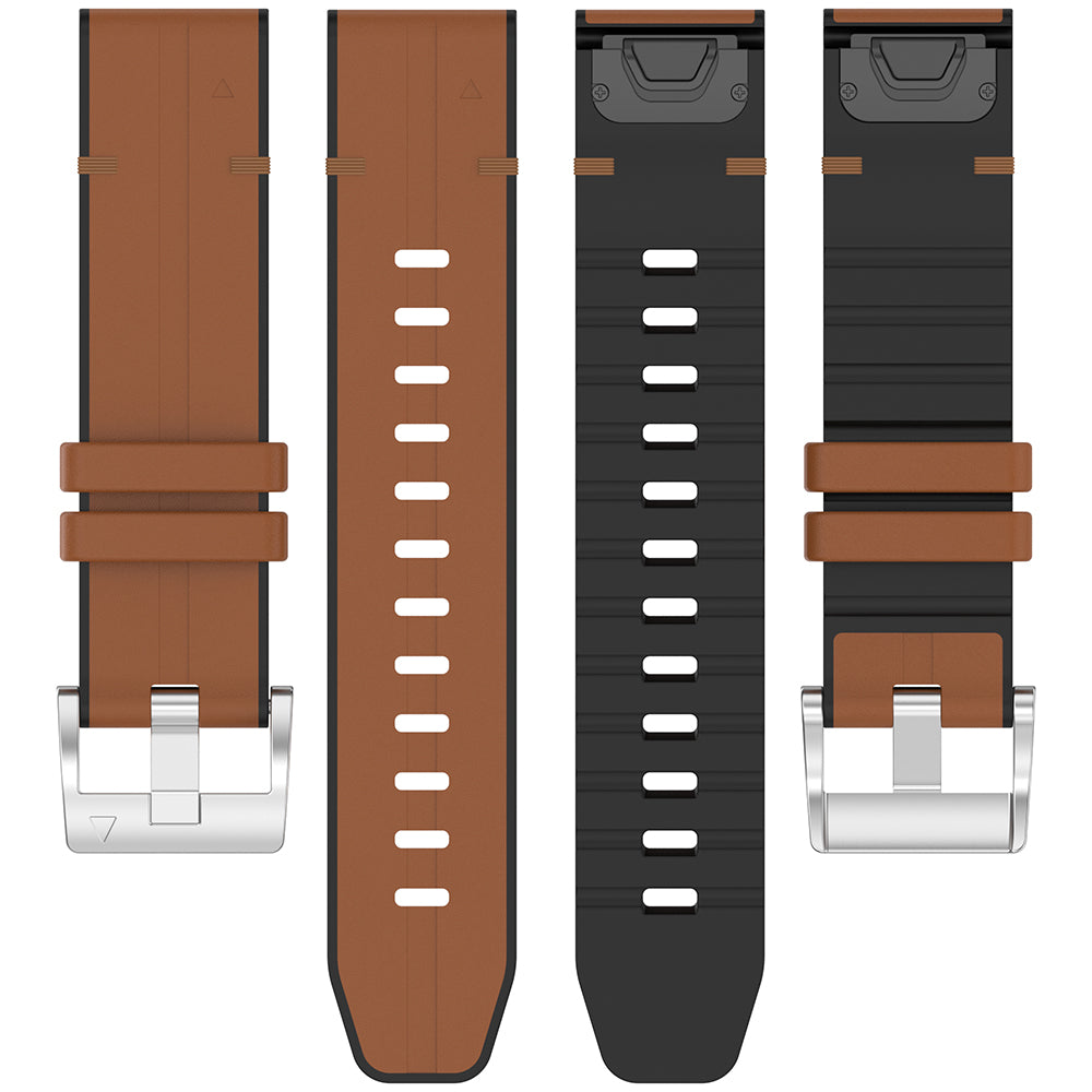 Каишка Techsuit W071 за Garmin Instinct / Approach / Fenix Watch Series, 20mm, Кафява
