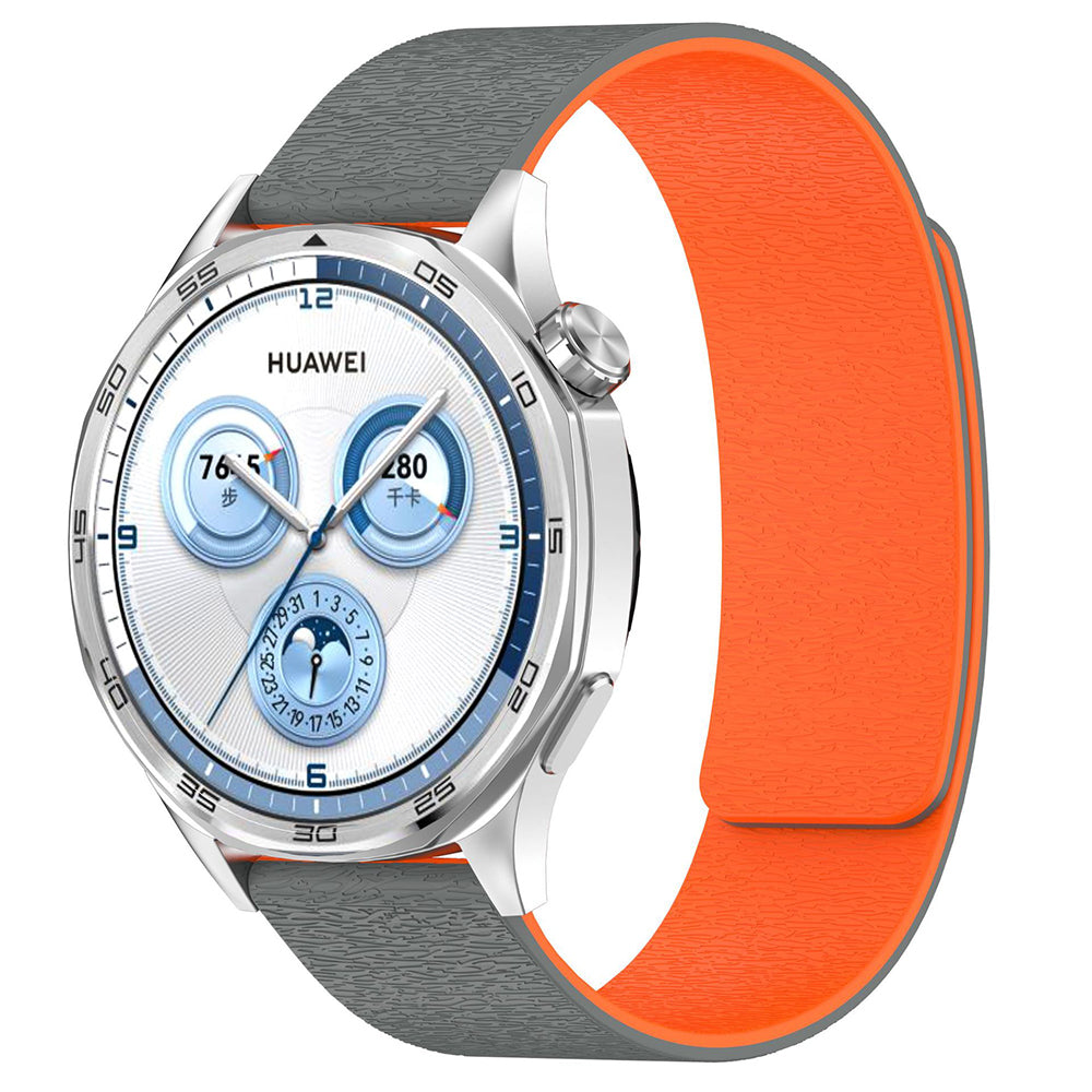 Каишка Techsuit W074 за Samsung Galaxy Watch Series, 20mm, Сиво-Оранжева
