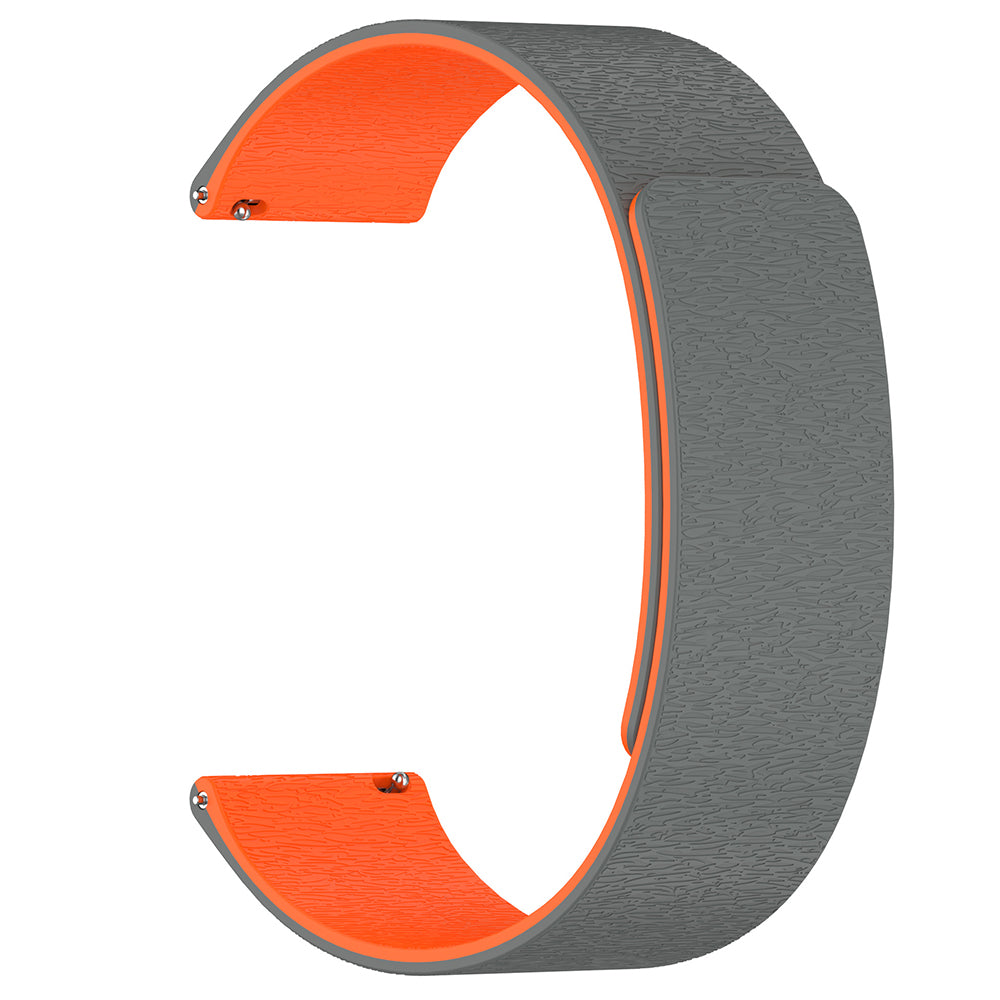 Каишка Techsuit W074 за Samsung Galaxy Watch Series, 20mm, Сиво-Оранжева