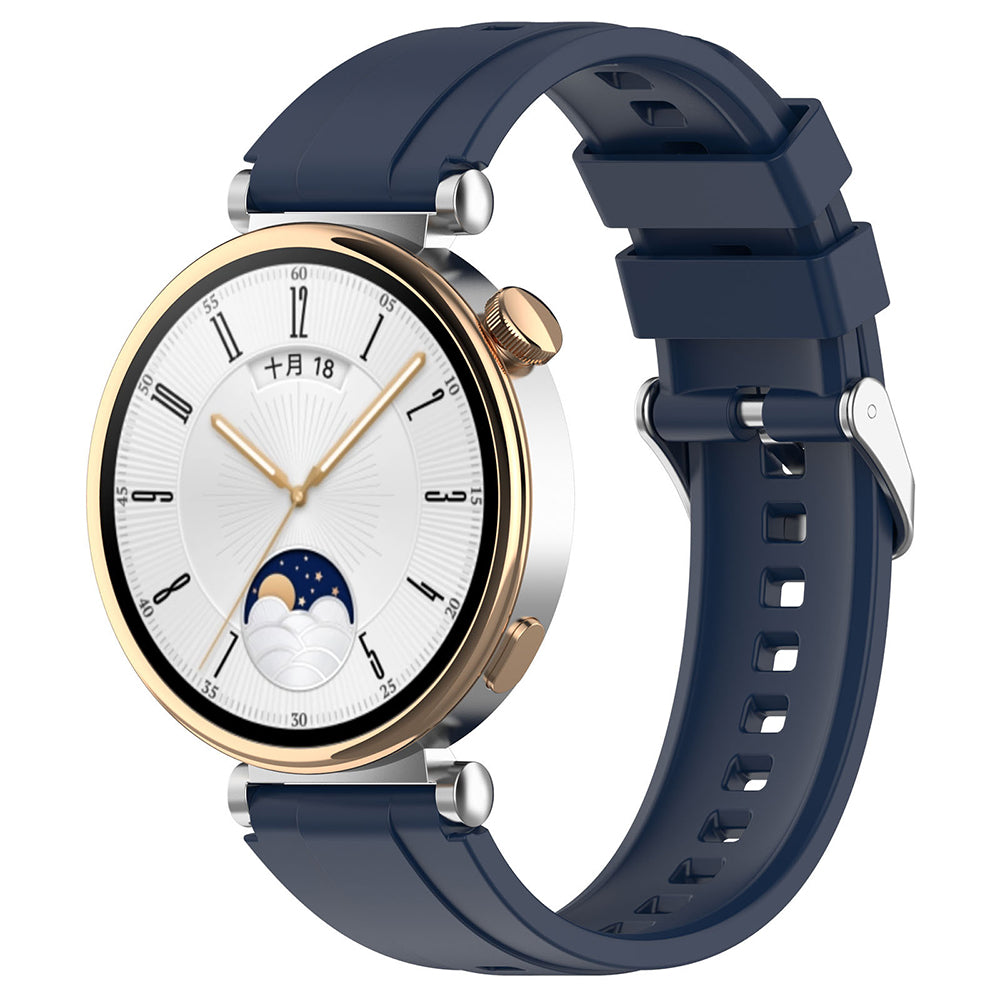 Каишка Techsuit W075 за Huawei Watch / Garmin Watch Series, 18mm, Тъмносиня