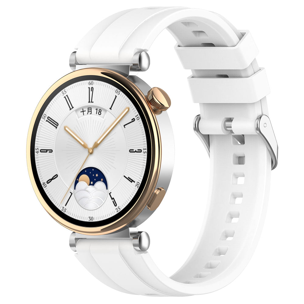 Каишка Techsuit W075 за Huawei Watch / Garmin Watch Series, Бяла