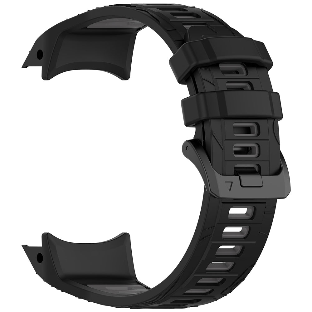 Колан Techsuit W077 за Garmin Instinct 3 50mm Solar / Instinct 3 50mm, Черно Сив