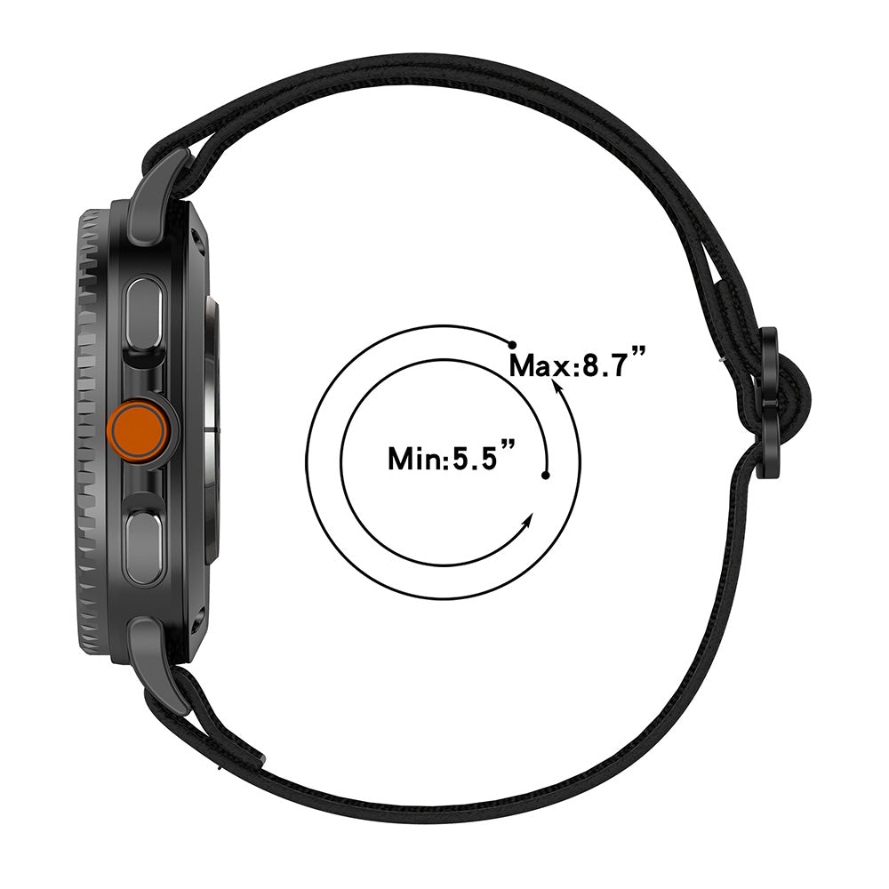 Каишка Techsuit W080 за Samsung Galaxy Watch8 / Watch8 Classic Series, Черна