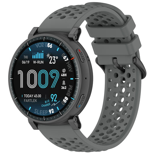 Каишка Techsuit W083 за Amazfit Watch / Samsung Watch Series, 22mm, Сивa