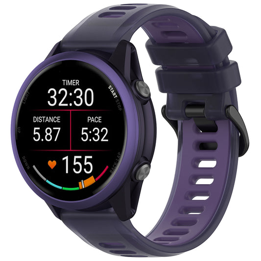 Каишка Techsuit W084 за Samsung Galaxy Watch / Huawei Watch Series, 22мм, лилава