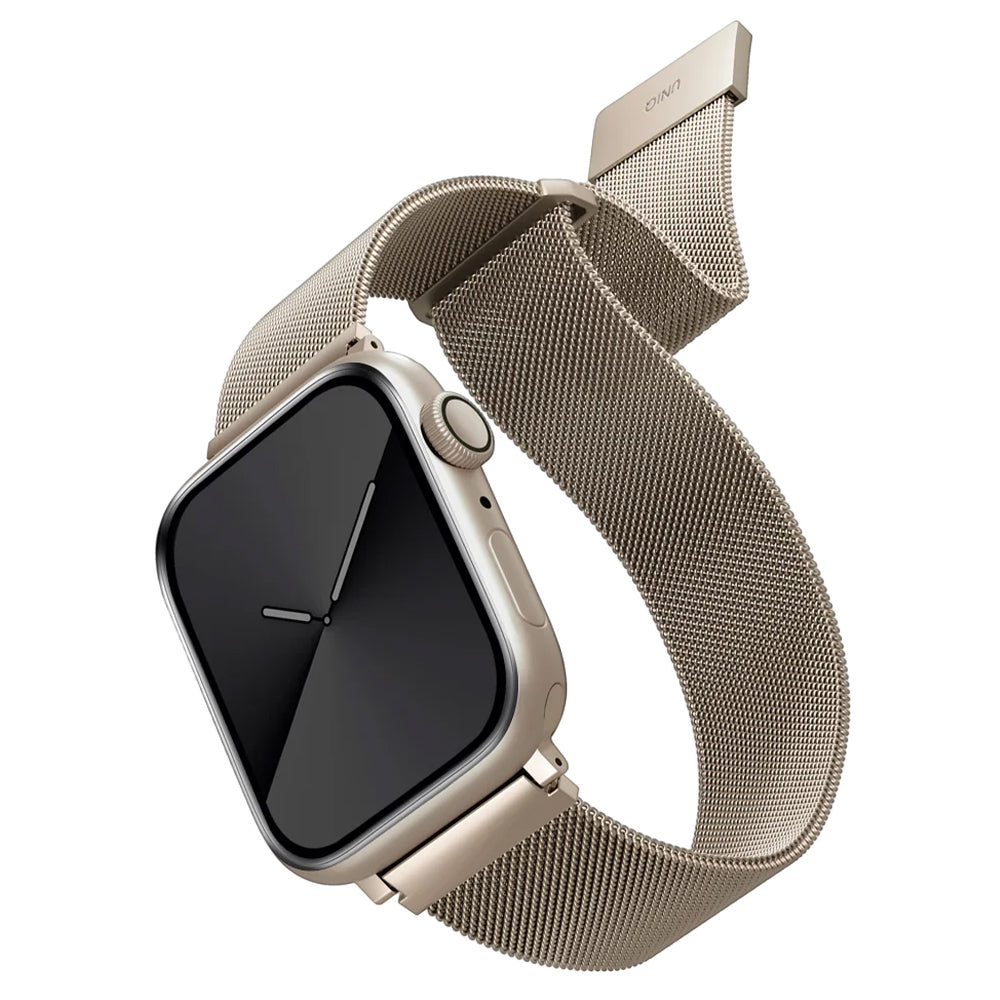 Каишка UNIQ Dante за Apple Watch 42mm / 41mm / 40mm / 38 Series, Златист