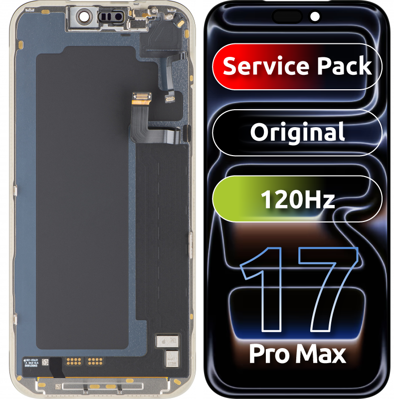 Дисплей с тъчскрийн Apple iPhone 17 Pro Max, с рамка, черен, Service Pack 661-56050