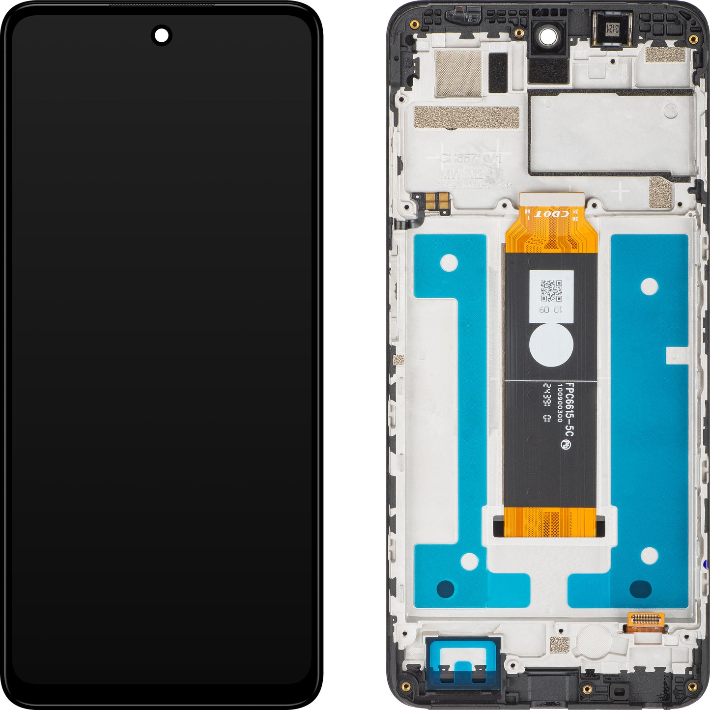 Дисплей с тъчскрийн HMD Pulse+ / Pulse Pro / Pulse, с рамка, черен, Service Pack 286940623