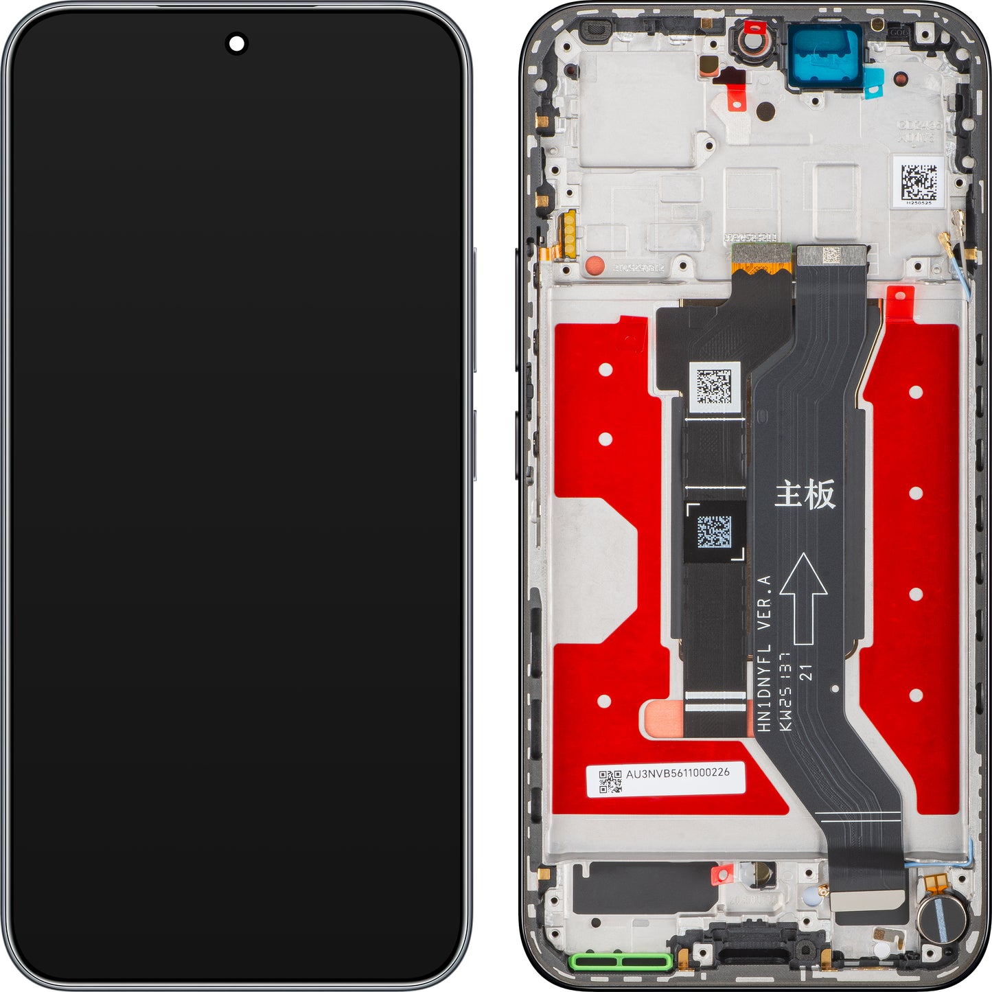 Дисплей с тъчскрийн Honor 400, с рамка, черен (Midnight Black), Service Pack 0235APNR