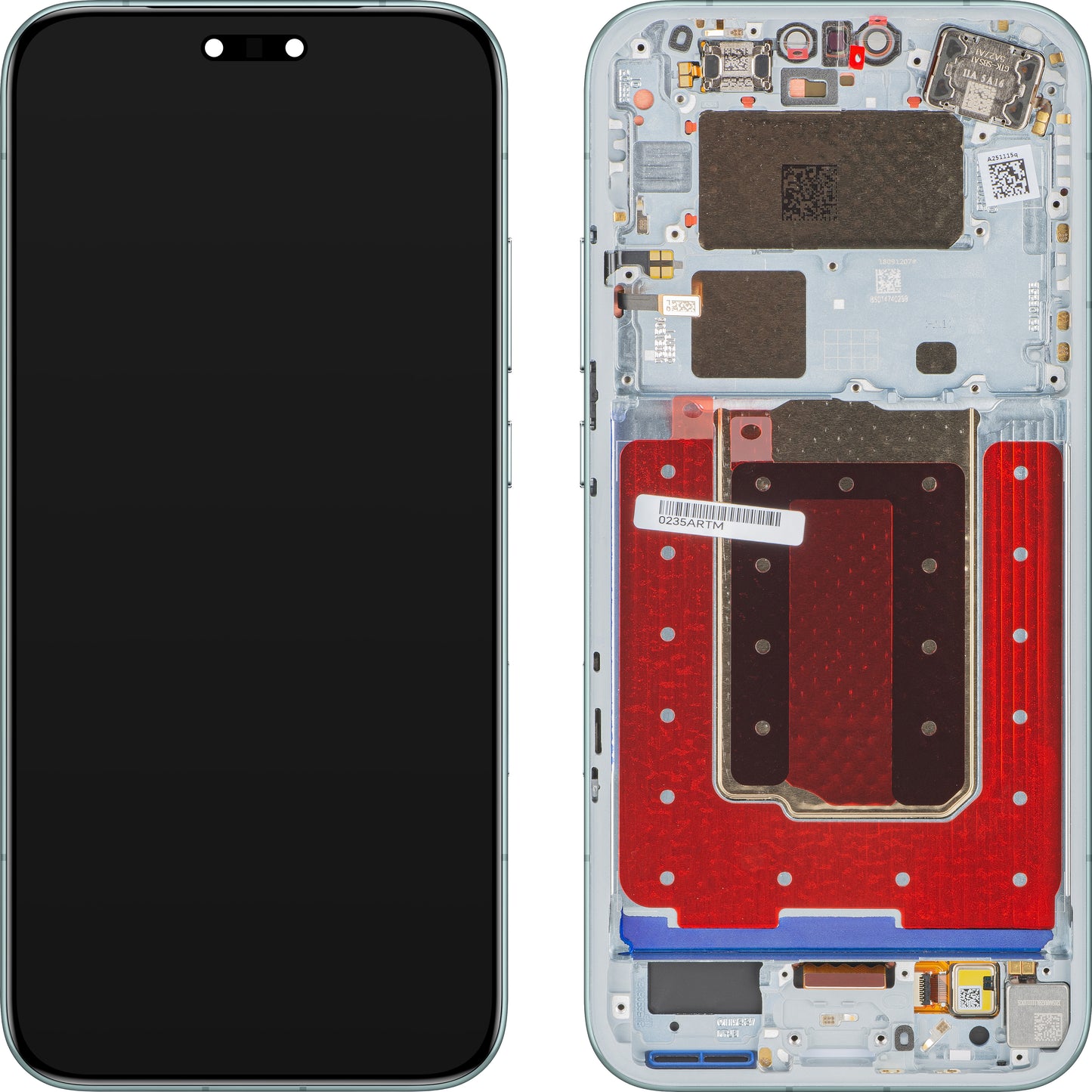 Дисплей с тъчскрийн Honor Magic8 Pro, с рамка, син (Sky Cyan), Service Pack 0235ARTM
