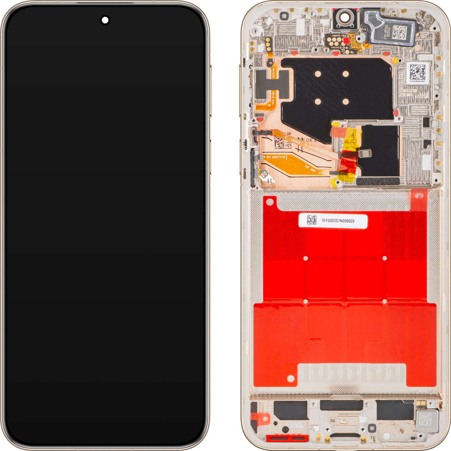 Дисплей с тъчскрийн Huawei Pura 80 Ultra, с рамка, Златист (Prestige Gold), Service Pack 02357EFG