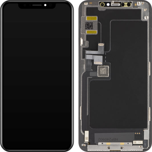 Сензорен дисплей JK за Apple iPhone 11 Pro Max, с рамка, OLED версия, черен