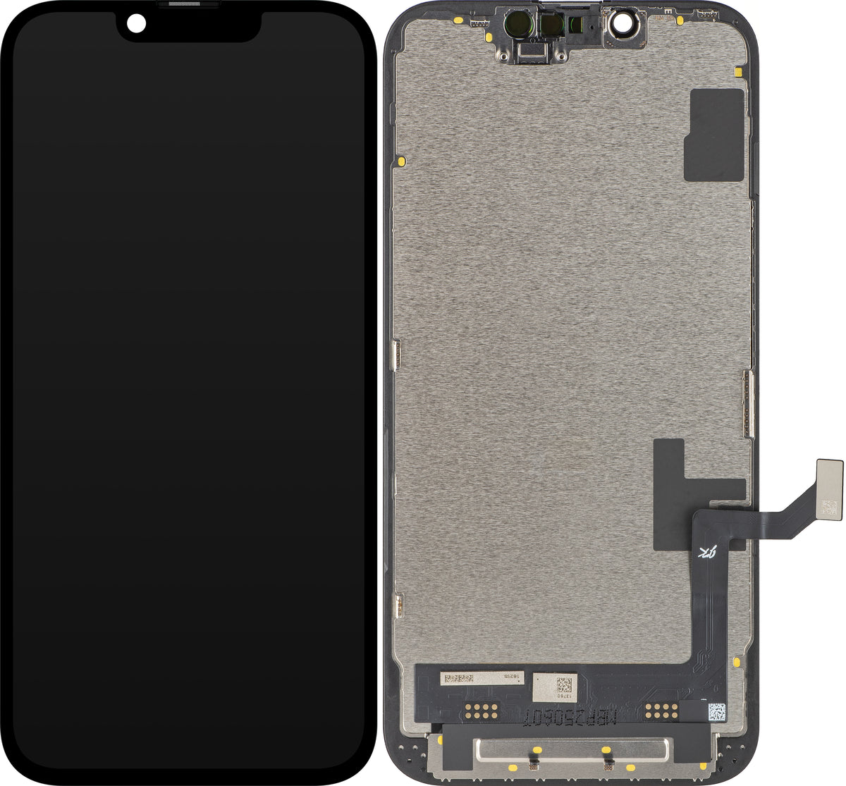 Дисплей с тъчскрийн JK за Apple iPhone 17e / 16e, с рамка, версия LCD In-Cell IC подвижен, черен