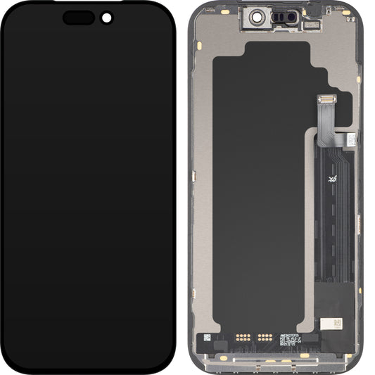 Дисплей с тъчскрийн JK за Apple iPhone 17 Pro, с рамка, версия LCD In-Cell IC Movable, черен