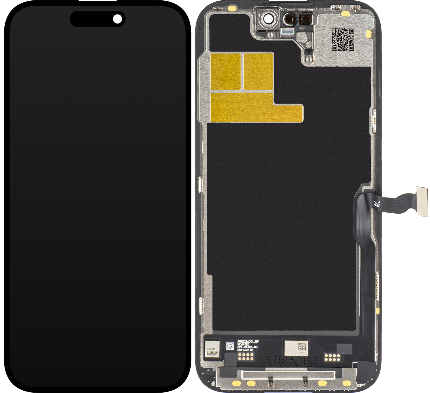Дисплей с тъчскрийн JK за Apple iPhone 14 Pro, с рамка, версия LCD In-Cell IC Movable, черен