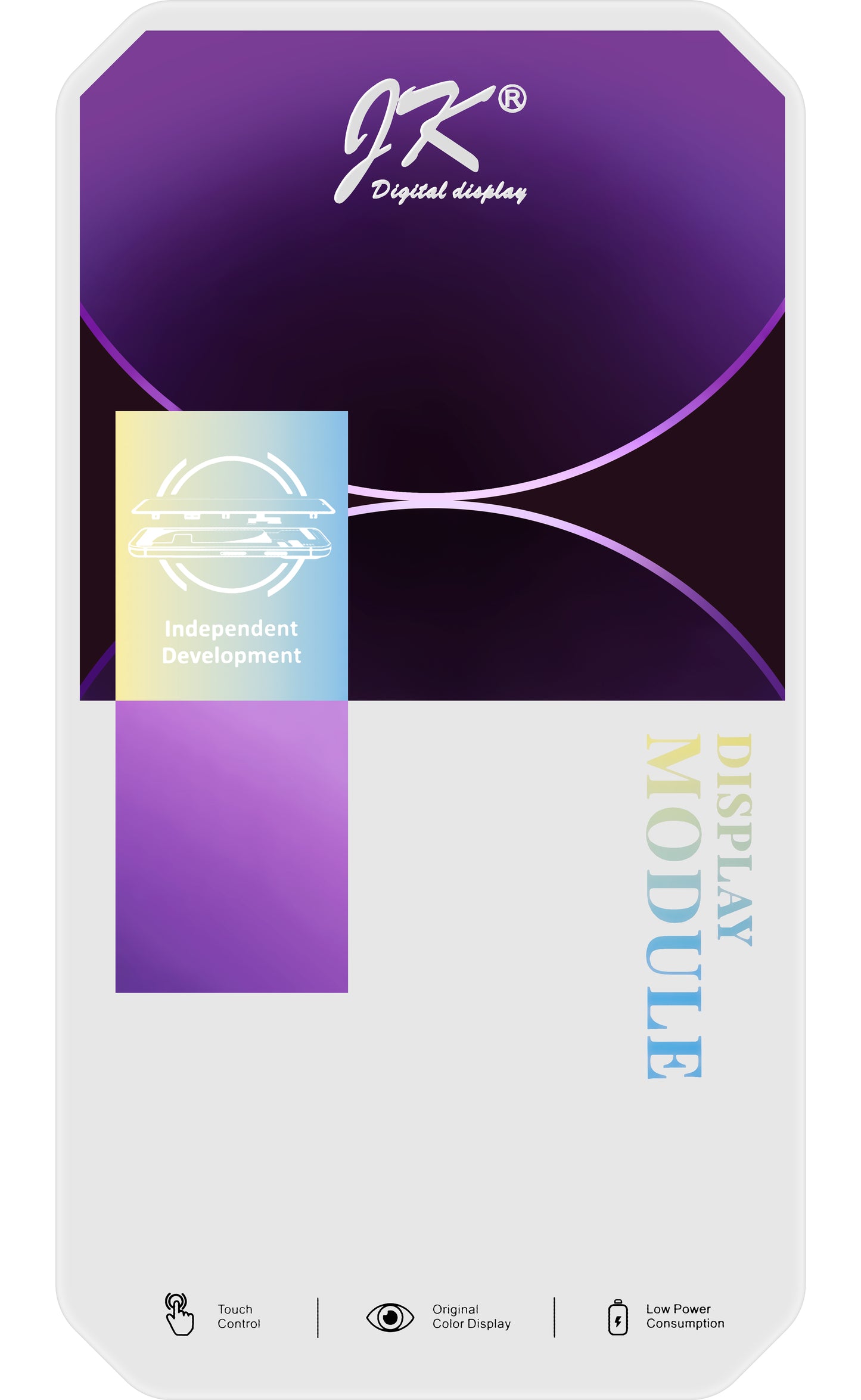 JK Сензорен дисплей за Apple iPhone 13 mini, с рамка, версия In-Cell LCD, черен