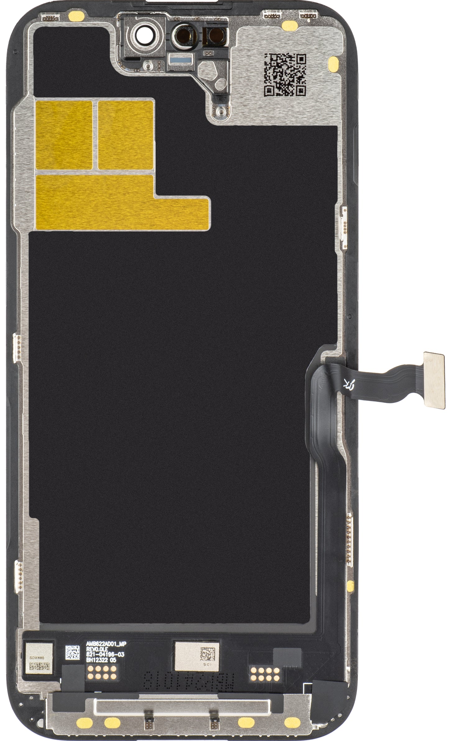 Дисплей с тъчскрийн JK за Apple iPhone 14 Pro, с рамка, версия LCD In-Cell IC Movable, черен