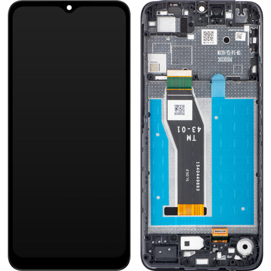Motorola Moto Moto E13 Тъчскрийн дисплей с рамка, черен, сервизен пакет 5D68C22340