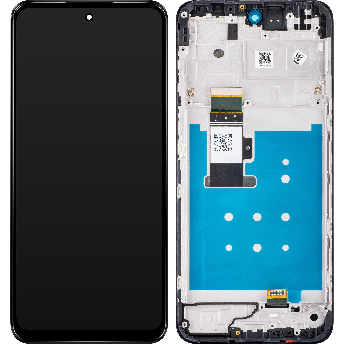 Motorola Moto G13 Тъчскрийн дисплей с рамка, черен (матов въглен), сервизен пакет 5D68C22318