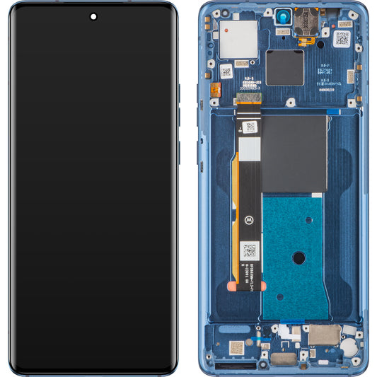 Тъчскрийн дисплей Motorola Edge 40, с рамка, лунно синьо, сервизен пакет 5D68C22671