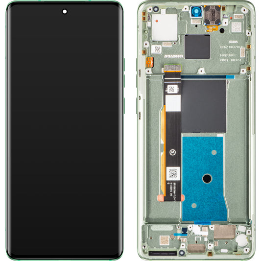 Motorola Edge 40 Тъчскрийн дисплей с рамка, мъглявозелен, сервизен пакет 5D68C22672