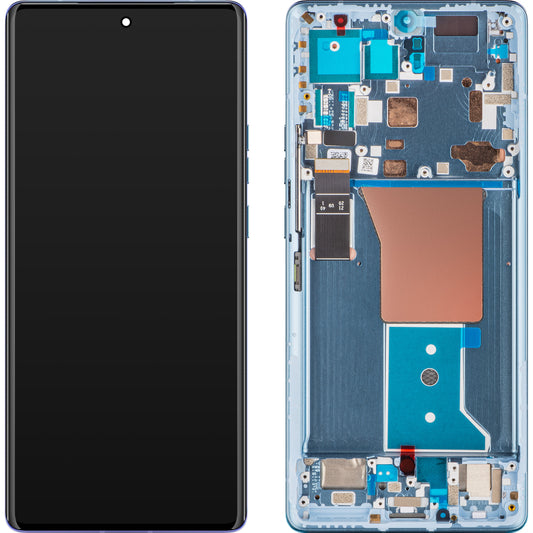 Сензорен дисплей Motorola Edge 40 Pro, с рамка, лунно синьо, сервизен пакет 5D68C22011