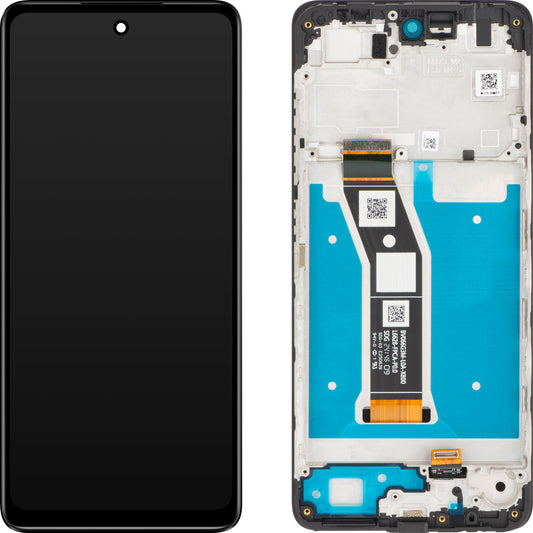 Тъчскрийн дисплей Motorola Moto E14, с рамка, черен, сервизен пакет 5D68C24645