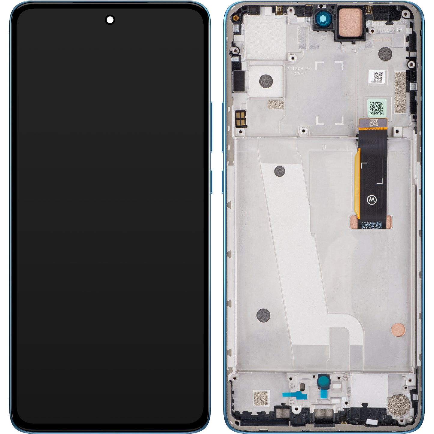 Тъчскрийн дисплей Motorola Edge 30, с рамка, зелен (Aurora Green), сервизен пакет 5D68C20585