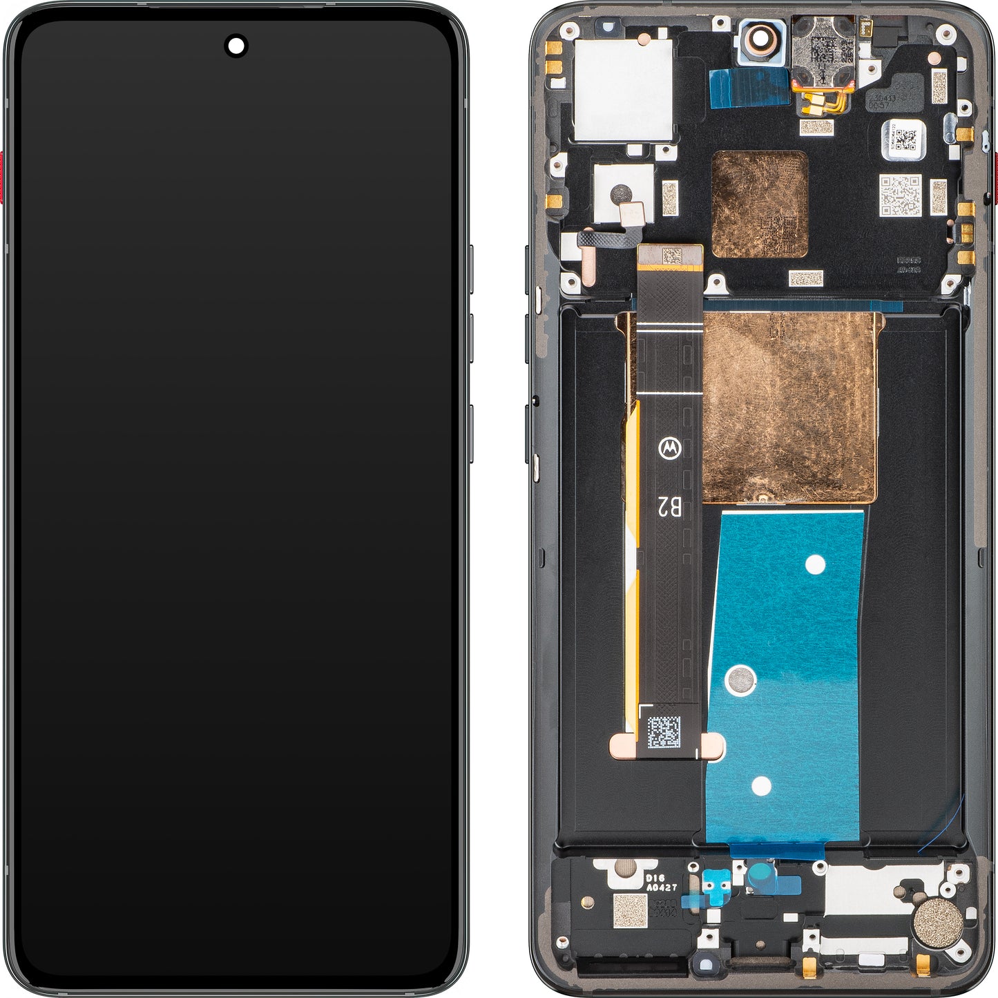 Motorola ThinkPhone сензорен дисплей с рамка, въглеродно черно, сервизен пакет 5D68C22243