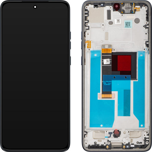 Тъчскрийн дисплей Motorola Edge 50 Neo, с рамка, сив (Grisaille), сервизен пакет 5D68C28683
