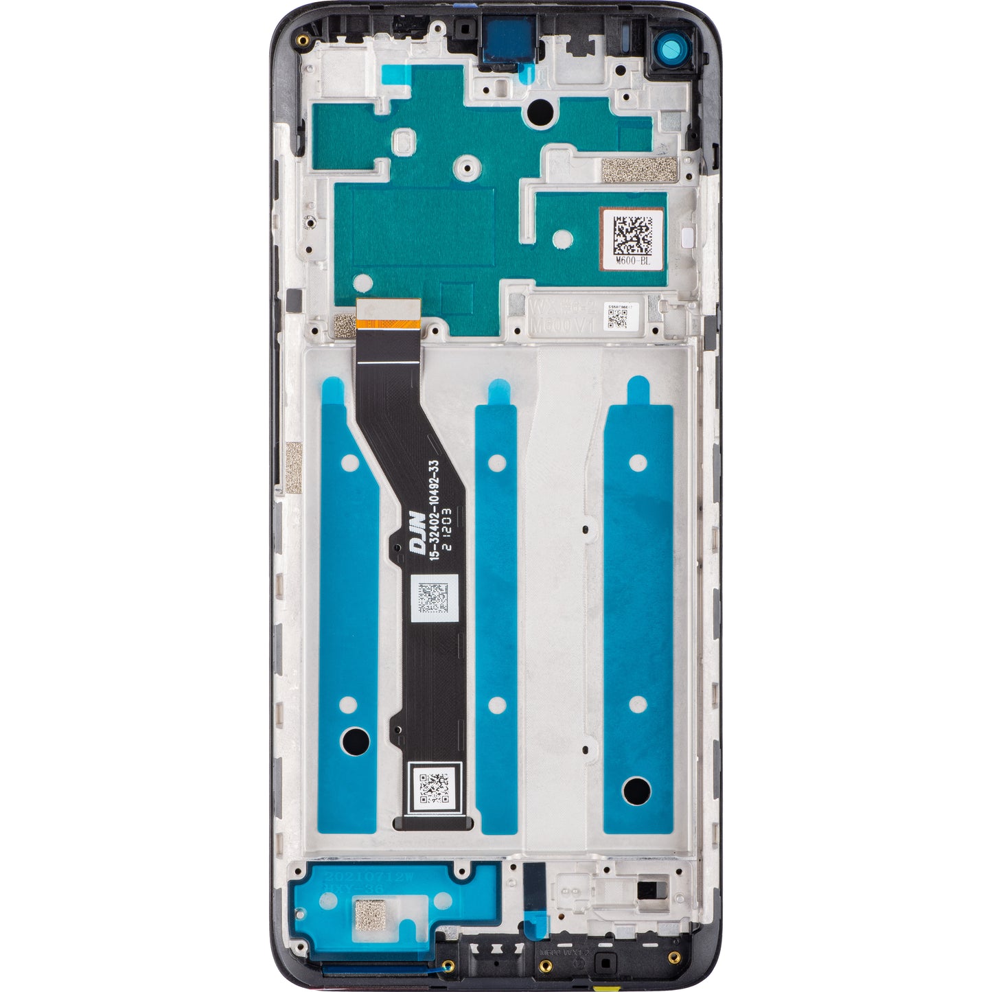 Motorola Moto G9 Plus Сензорен дисплей със сензорен екран, с рамка, черен, сервизен пакет 5D68C17281